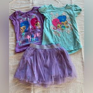 Shimmer and shine 4T outfit